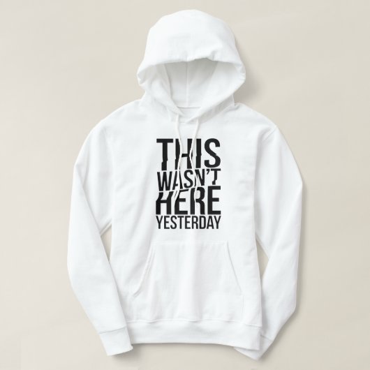Dit was er gisteren niet - Reality Glitch Hoodie (Design voorkant)