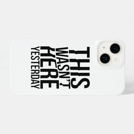 Dit was er gisteren niet - Reality Glitch iPhone Hoesje (Achterkant horizontaal)