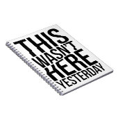 Dit was er gisteren niet - Reality Glitch Notitieboek (Rechterzijde)