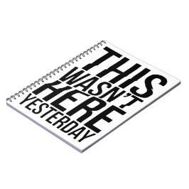 Dit was er gisteren niet - Reality Glitch Notitieboek