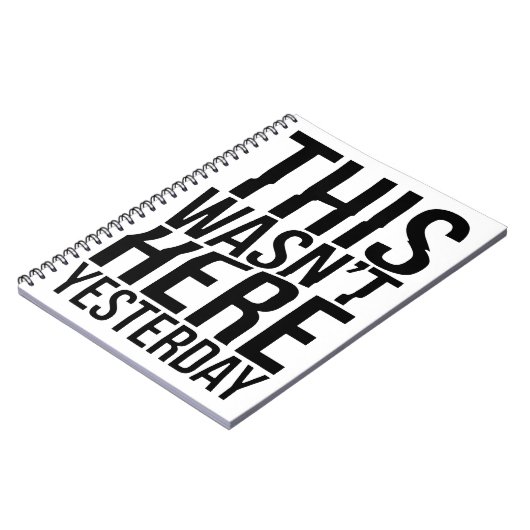 Dit was er gisteren niet - Reality Glitch Notitieboek (Linkerzijde)