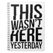 Dit was er gisteren niet - Reality Glitch Notitieboek (Voorkant)
