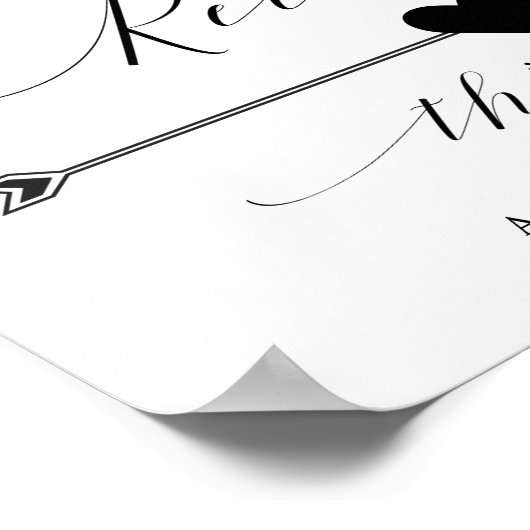 Dit Way Weddenschap dat de Pijl van het Manuscript Poster (Hoek)