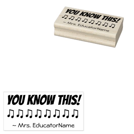 "DIT WEET JE!" Educator Rubber Stamp Rubberstempel (Gestempeld)