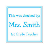 Dit werd gecontroleerd door Teacher Stamp Zelfinktende Stempel (Design)