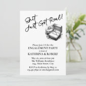 Dit werd pas echt! Elegante Betrokkenheid Partij Kaart (Staand voorkant)