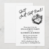 Dit werd pas echt! Elegante Betrokkenheid Partij Kaart (Voorkant / Achterkant)