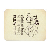 Dit werd pas echt grappig om de datum te bewaren magneet (Horizontaal)