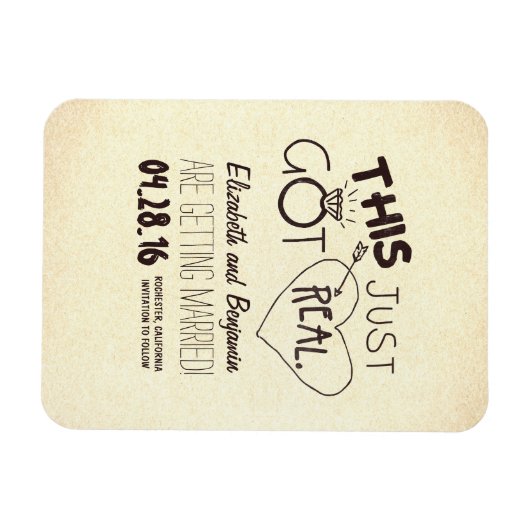 Dit werd pas echt grappig om de datum te bewaren magneet (Horizontaal)