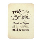 Dit werd pas echt grappig om de datum te bewaren magneet (Verticaal)