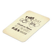 Dit werd pas echt grappig om de datum te bewaren magneet (Linkerzijde)