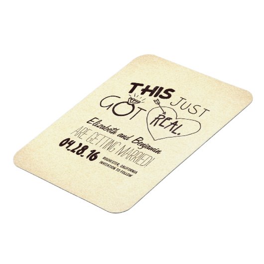 Dit werd pas echt grappig om de datum te bewaren magneet (Linkerzijde)