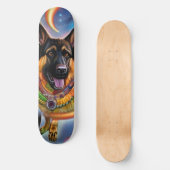 Dit wereldtrippy German Shepherd Persoonlijk Skateboard (Voorkant)