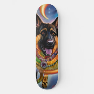 Dit wereldtrippy German Shepherd Persoonlijk Skateboard