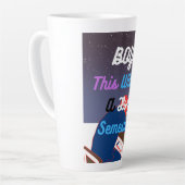 Dit wordt een lang semester latte mok (Linkerhoek)