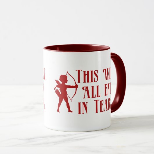 Dit zal allemaal eindigen in tranen mok (Voorkant rechts)