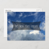 "Dit zal niet eeuwig duren" roept sociale vervormi Briefkaart (Voorkant / Achterkant)