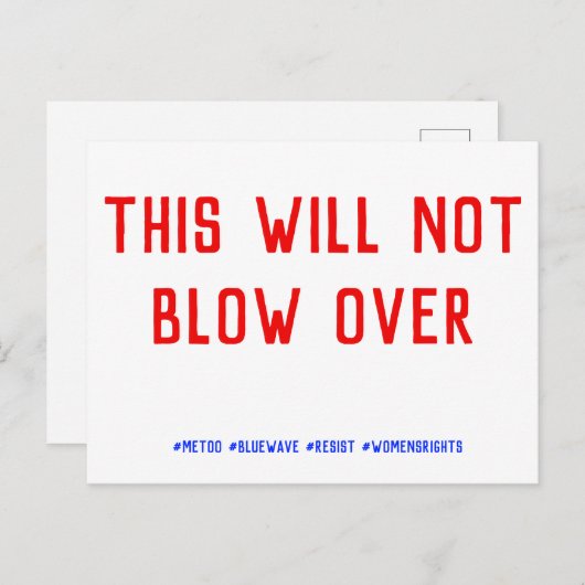 Dit zal niet overwaaien briefkaart (Voorkant / Achterkant)