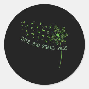 Dit Zal Ook Voorbij G Gelukkige Geestelijke Gezond Ronde Sticker