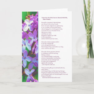 Dit zijn de geschenken die je hebt gedeeld...Vrien Bedankkaart