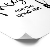 Dit zijn de goede oude dagen Inspirerend Poster (Hoek)