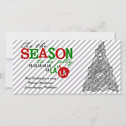 Dit zijn de Seizoensfotokaarten Feestdagenkaart (Voorkant)