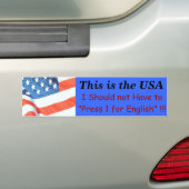 Dit zijn de Verenigde Staten Bumpersticker (Op auto)