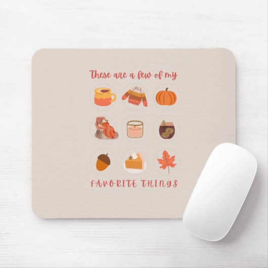 Dit zijn een paar van mijn favoriete dingen muismat (Met muis)