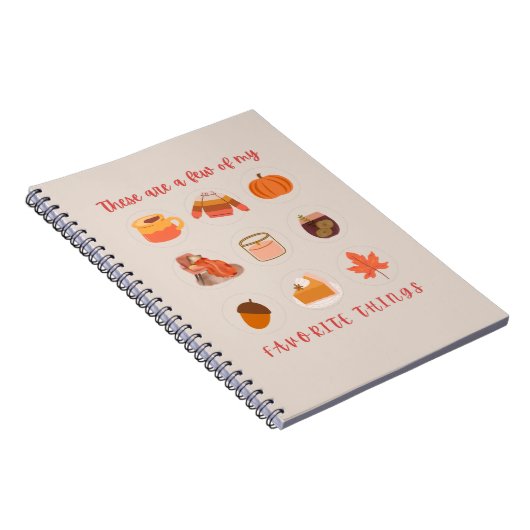 Dit zijn een paar van mijn favoriete dingen notitieboek (Rechterzijde)