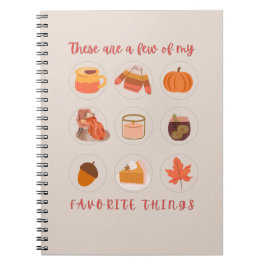 Dit zijn een paar van mijn favoriete dingen notitieboek