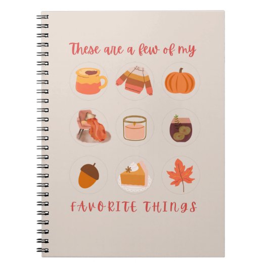 Dit zijn een paar van mijn favoriete dingen notitieboek (Voorkant)