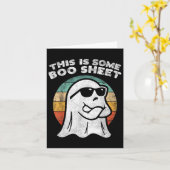 Dit zijn enkele Boo Sheet Ghost Sungles Halloween  Kaart (Gele Bloem)