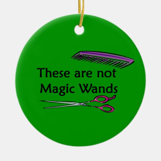 Dit zijn geen kerstversiering van de Magic Wands Keramisch Ornament (Voorkant)