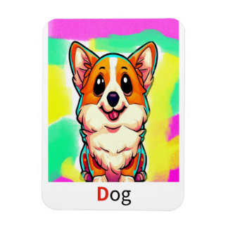 Dit zijn gekleurde alfabet flashcards. magneet