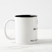 Dit zijn jullie hersenen (Pentacle) Dit is jullie  Tweekleurige Koffiemok (Links)