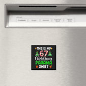 Dit zijn mijn 67 kerstpyjama's Grappig zes zeven m Magneet (Insitu (Vaatwasser))