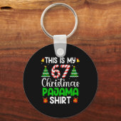 Dit zijn mijn 67 kerstpyjama's grappig zes zeven m sleutelhanger (Voorkant)