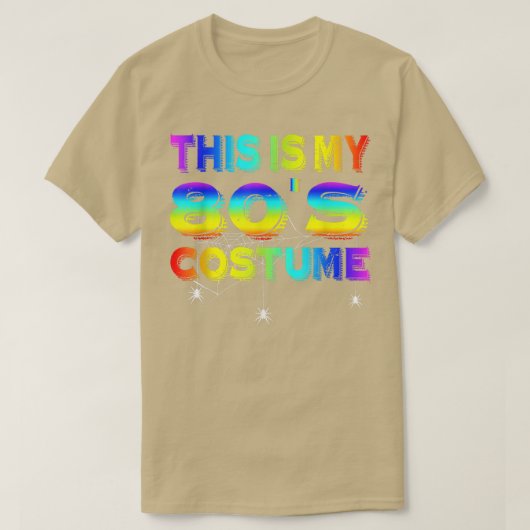 Dit zijn mijn 80s kostume Happy Halloween Mannen T T-shirt (Design voorkant)