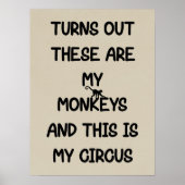 Dit Zijn Mijn Apen Dit Is Mijn Circus Poster (Voorkant)