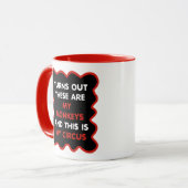 Dit zijn mijn apen en dit is mijn circus mok (Voorkant links)