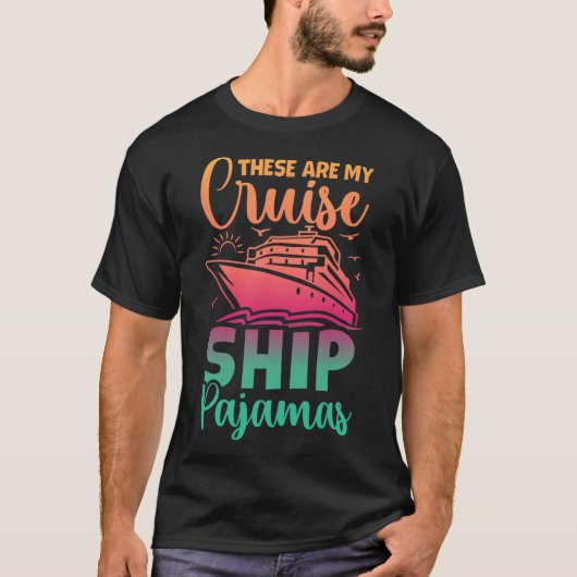 Dit zijn mijn cruiseschip pyjama's Funny Family Tr T-shirt (Voorkant)