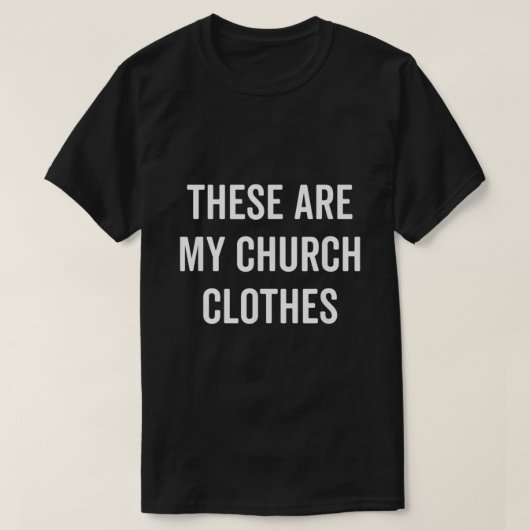 Dit zijn mijn kerkkleding grappig Christelijk Pase T-shirt (Design voorkant)