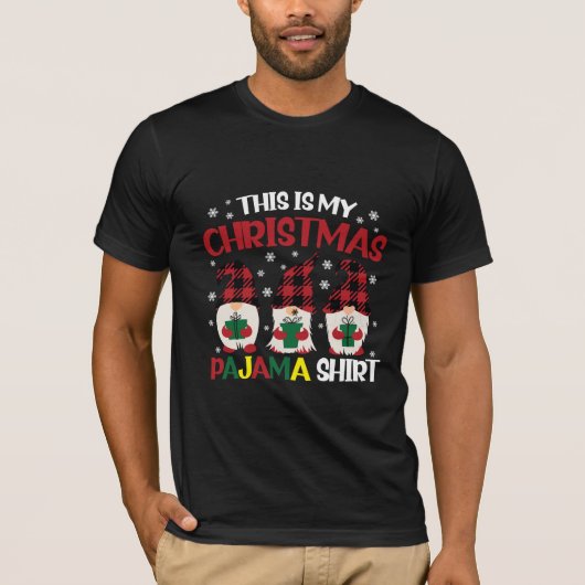 Dit zijn mijn kerst pyjama Shirt familie kabouters (Voorkant)