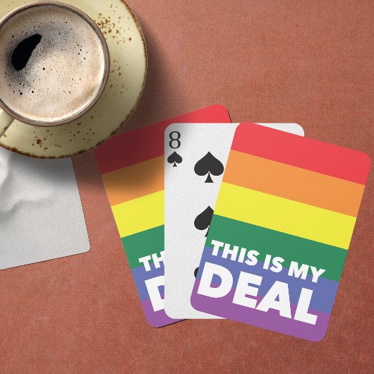 Dit zijn mijn kleuren van de Deal Pride Pokerkaarten