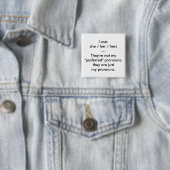 "Dit zijn mijn uitspraken"-knop Vierkante Button 5,1 Cm (In situ)
