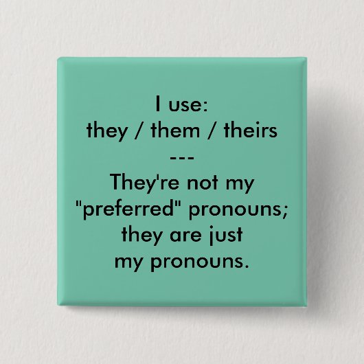 "Dit zijn mijn uitspraken"-knop Vierkante Button 5,1 Cm (Voorkant)