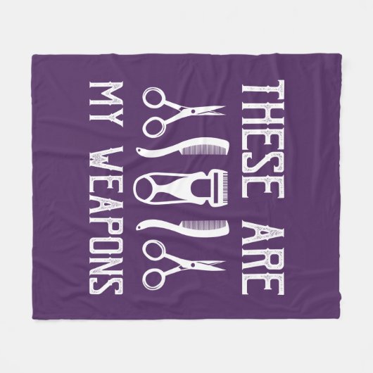 Dit zijn mijn wapens fleece deken (Voorkant (Horizontaal))