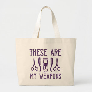 Dit zijn mijn wapens grote tote bag