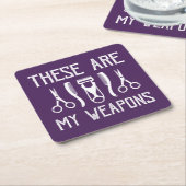 Dit zijn mijn wapens kartonnen onderzetters (Schuin)