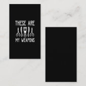 dit zijn mijn wapens visitekaartje (Voorkant / Achterkant)